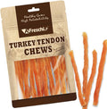 Afreschi Soft Turkey Tendon & Pumpkin Strip 3.5 oz, USA-Sourced Turkey Tendon, Dog Treats for Soft Series, All Natural Human Grade Dog Treat, Suitable for Training chew, Rawhide Alternative