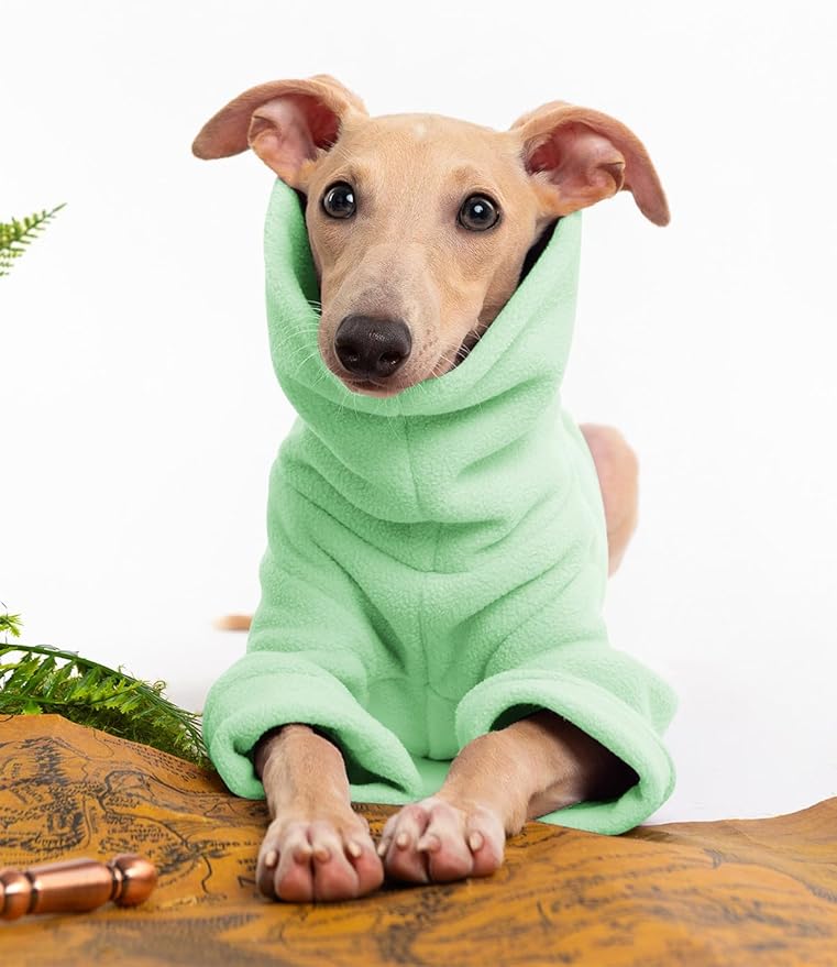 Dog Fleece Sweater Turtleneck Long Sleeve Pullover Sweatshirt Warm Puppy Clothes for Small Medium Dogs