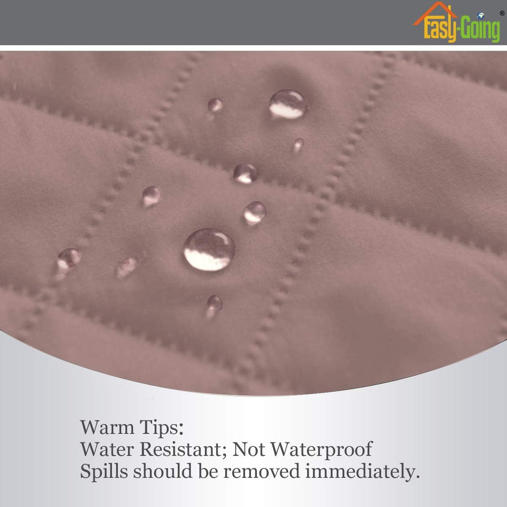 Easy-Going Recliner Sofa Slipcover Reversible Sofa Cover Water Resistant Couch Cover Furniture Protector with Elastic Straps for Pets Kids Children Dog Cat (Recliner, Pink/Beige)