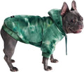 Spark Paws Dog Hoodie – Premium Dog Sweater for Small, Medium, and Large Dogs | Warm Outfits for French Bulldogs, Pitbull, Puppy, Winter Jacket Alternative - Green Skydye, XL
