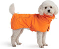 Spark Paws Dog Raincoat, Waterproof Windproof Rain Jacket, for Small Medium Large Extra Large Dogs, Reflective Breathable Full-Body Coverage Dry Suit - Orange - M