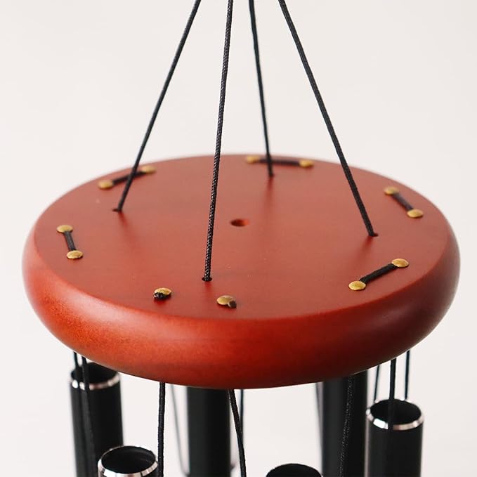 Personalized Pet Memorial Wind Chimes Outside Garden Decor, 32 inch 37 inch Large-Sized Wind Chimes, Custom Sympathy Gift for Loss of Dog Cat (Golden)