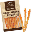 Afreschi Classic Turkey Tendon Coil (L) 3 oz, USA-Sourced Turkey Tendon, Dog Treats for Wrapped Series, All Natural Human Grade Dog Treat, Hypoallergenic, Rawhide Alternative