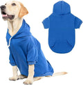 KOOLTAIL Basic Dog Hoodie - Soft and Warm Dog Hoodie Sweater with Leash Hole and Pocket, Dog Winter Coat, Cold Weather Clothes Sweatshirt for Small Medium Large Dogs Puppy Cat Boys Girls Blue XXL