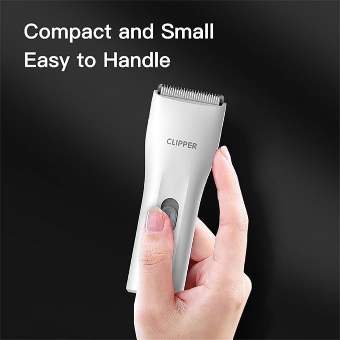 Prowerful Home Professional Dog Grooming Kit Clipper Low Noise USB Rechargeable Gifts for Dog Cat White,TS006