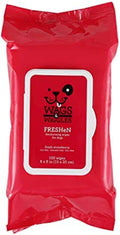 Wags & Wiggles Freshen Deodorizing Wipes for Dogs, Fresh Strawberry Scent - Dog Wipes Eliminate Odors - Easy and Convenient Way to Freshen Your Pet Without A Bath, 100 Count