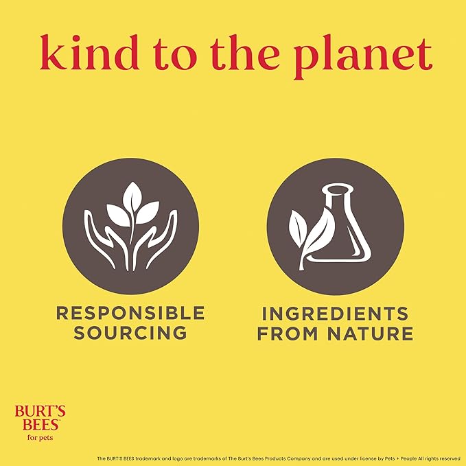 Burt's Bees for Pets Eye & Ear Cleansing Wipes for Dogs, Fragrance-Free, 98% Natural Origin Formulas, Gentle Spot Cleaning Sheets for Dog Eyes and Ears, 100 Count