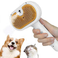 3-1 Cat Steam Brush for Shedding, Steamy Grooming Brush for Long & Short Hair Cats & Dogs, Self-Cleaning Pet Hair Removal Comb with Water Tank Dog