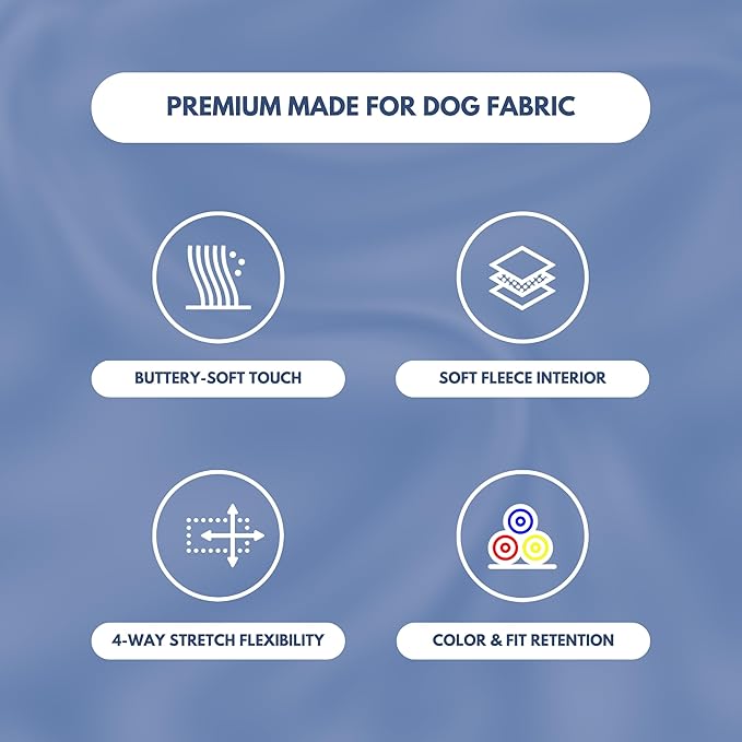 Spark Paws Dog Hoodie – Premium Dog Sweater for Small, Medium, and Large Dogs | Warm Outfits for French Bulldogs, Pitbull, Puppy, Winter Jacket Alternative - Slate Blue - 4XL