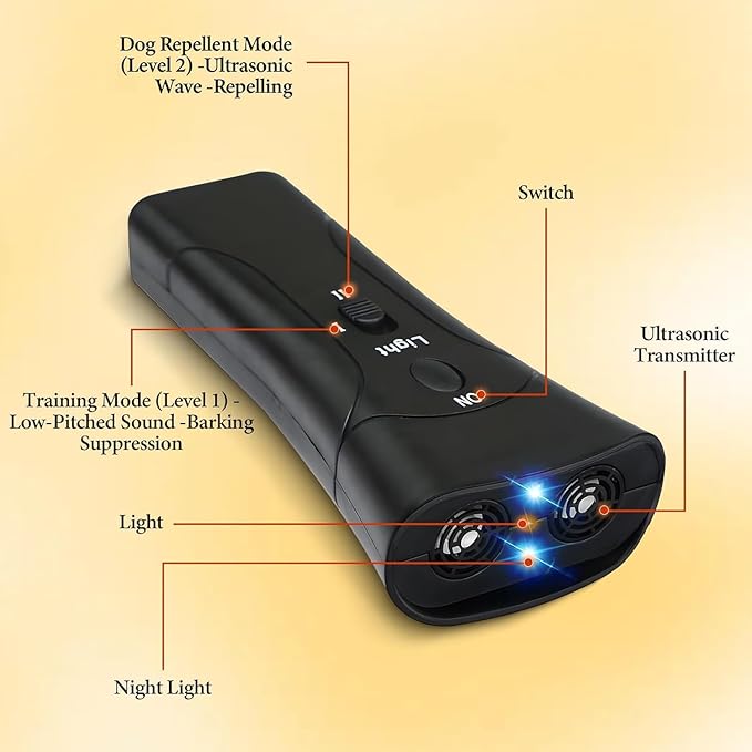 PetGentle Anti-Barking Device, Ultrasonic Dog Training Control, One-Click Behavior Correction