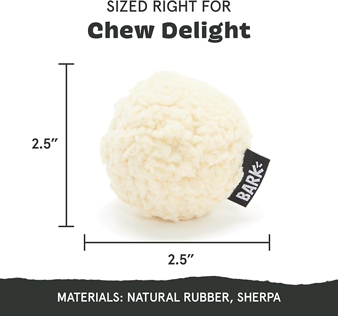 Barkbox Super Chewer Tough Dog Chew Toys for Aggressive Chewers, Plush 2 Toys in 1 (Potato - Small)