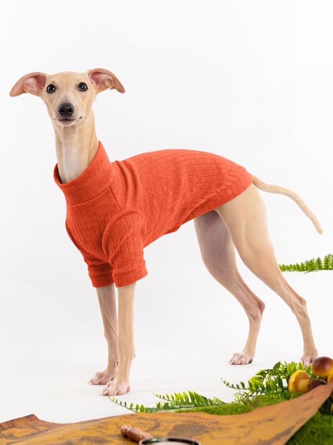 Dog Turtleneck Knitted Shirt Stretchy Pullover Sweater Winter Warm Puppy Clothes for Small Medium Dogs