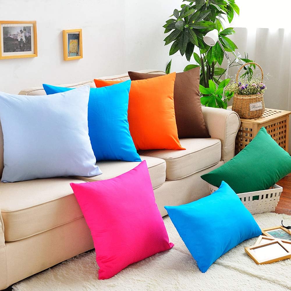 4-Pack 100% Cotton Lumbar Comfortable Solid Decorative Throw Pillow Case,Thmyo Rectangle Cushion Cover Pillowcase Sublimation Blank Pillow Covers DIY Pillow Covers(12x20inch/30x50cm, Christmas Green)