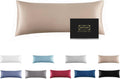 Mulberry Silk Pillowcase for Hair and Skin,Cooling Silk Pillow Case with Hidden Zipper,Allergen Proof Dual Sides Soft Breathable Smooth Silk Pillow Cover for Women (Champagne, Body)