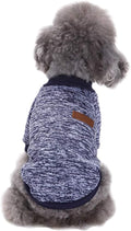 Jecikelon Dog Clothes Dogs Sweater Soft Puppies Clothing Winter Puppy Sweaters Warm Outfit for Dogs Small XXS XS Cat Apparel (Navy Blue, XXS)
