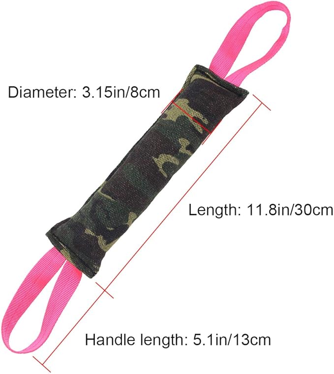 Storystore Dog Tug Toy Dog Training Bite Pillow Jute Bite Toy - Best for Tug of War, Puppy Training Interactive Play - Interactive Toys for Small and Medium Dogs