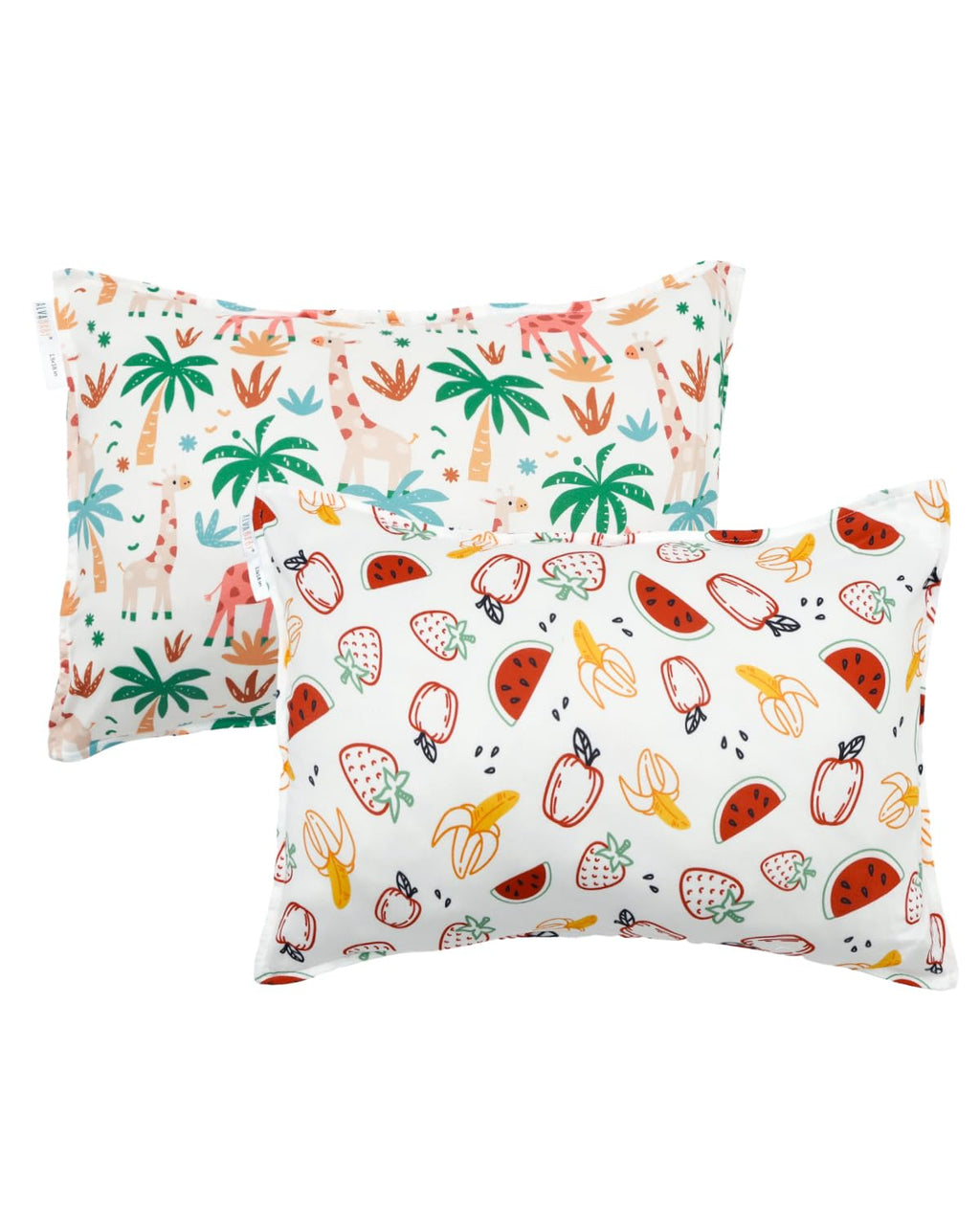 ALVABABY Toddler Pillowcases Stretchy Soft Kids Pillow Cover 2 Pack Fit 13"x 18" or 12"x16" Envelope for Girl Boy Sleepy Travel 2TPE29A