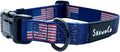 ShawnCo Dream Walk Dog Collar- Premium, Adjustable and Comfortable Pet Collar for Small, Medium, Large and Extra Large Dogs (USA Flag,M)