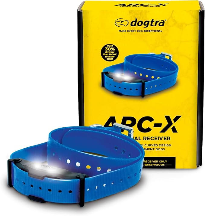 Dogtra ARC-X Additional Receiver for E-Collar Training â€“ Slim, IPX9K Waterproof, 100-Level Stimulation, for Dogs 15 lbs+, Expand to Multi-Dog System