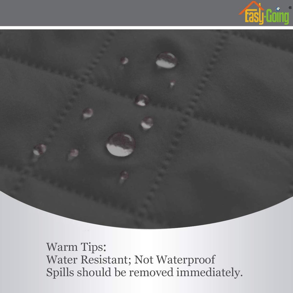 Easy-Going Recliner Sofa Slipcover Reversible Sofa Cover Water Resistant Couch Cover Furniture Protector with Elastic Straps for Pets Kids Children Dog Cat (Recliner, Dark Gray/Beige)