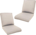 Outdoor Chair Cushions- 22 X 25 Inch High Density Sponge Patio Cushions Deep Seat Patio Furniture Cushions for Chair Sofa Couch-Beige/4 Piece