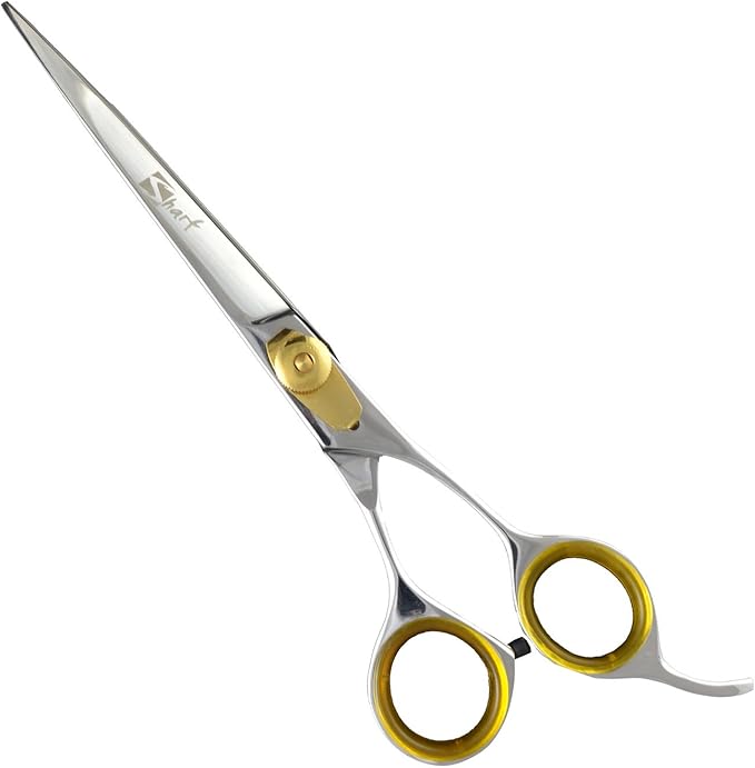 Sharf Gold Touch Pet Grooming Shear Kit 7.5 Inch Straight & 6.5" 42-Tooth Thinning Scissors