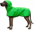 Mosucoirl Dog Raincoat Jacket Reflective Adjustable Hooded Pet Poncho Rain Coats with Leash Hole Waterproof Clothes for Small Medium Large Dogs (Green, XL)