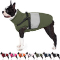 AOFITEE Small Dog Coat, Dog Winter Coat with Harness Built in, Warm Dogs Jacket with Zipper & Polar Fleece Collar, Waterproof Pet Snow Jacket Snowsuit for Schnauzer, Chihuahua Yorkshire, S