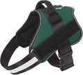 Bolux Dog Harness, No-Pull Reflective Dog Vest, Breathable Adjustable Pet Harness with Handle for Outdoor Walking - No More Pulling, Tugging or Choking (Dark Green, XS)
