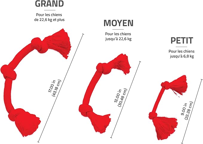 Playology Dog Toys | Dri-Tech Rope Toy Tug of War Rope for Aggressive Chewers | Medium Beef Scented Toy - Easy to Clean and Made from Non Toxic Materials