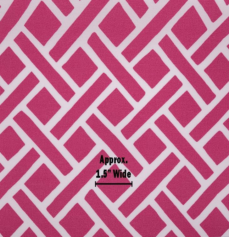 RSH DECOR: Tufted Wicker Loveseat Cushion | 41” x 19" | All-Weather Spun Fabric | Water and Fade-Resistant | Outdoor Settee Cushion for Patio Furniture | Midnight Melody Pink