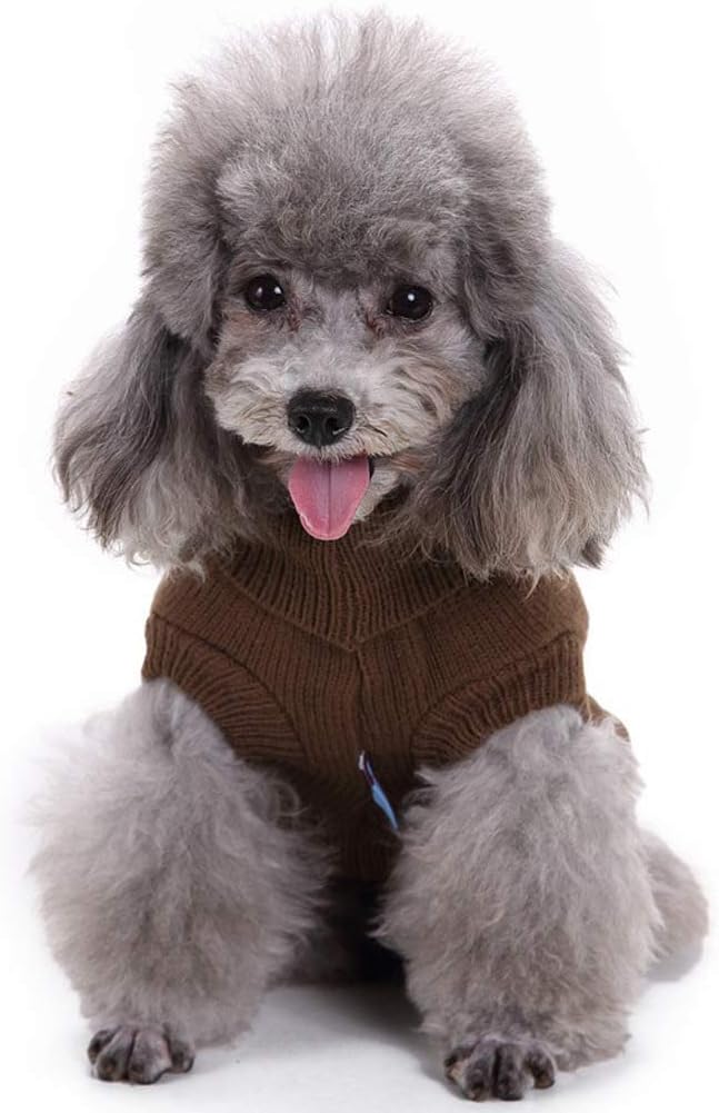 Dog Sweater, Warm Dog Sweaters for Small Dogs Medium Large Dogs, Cute Winter Classic Turtleneck Pet Sweater Cat Sweater Dog Clothes Coat Dog Christmas Sweaters for Girls Boys Dog Puppy Cat