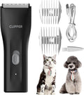 Dog Grooming Kit Clipper for Thick Coat Low Noise Cordless Cat Hair Trimmer Rechargeable Shaver Pet Grooming Tools for Small and Large Animals