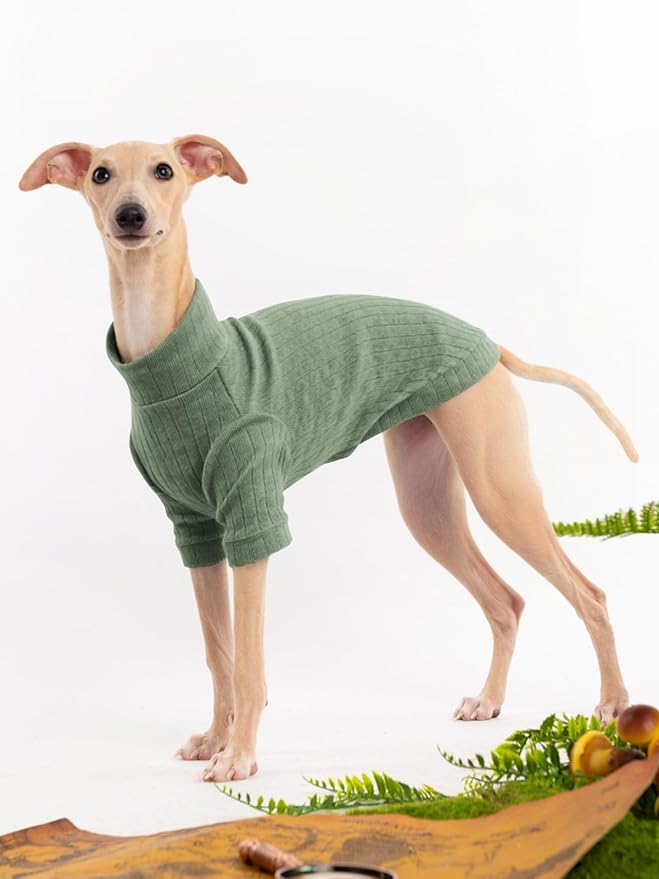 Dog Turtleneck Knitted Shirt Stretchy Pullover Sweater Winter Warm Puppy Clothes for Small Medium Dogs