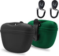 AUDWUD Silicone Dog Treat Pouch,Clip on Portable Training Container,Convenient Magnetic Buckle Closing and Waist Clip,No BPA