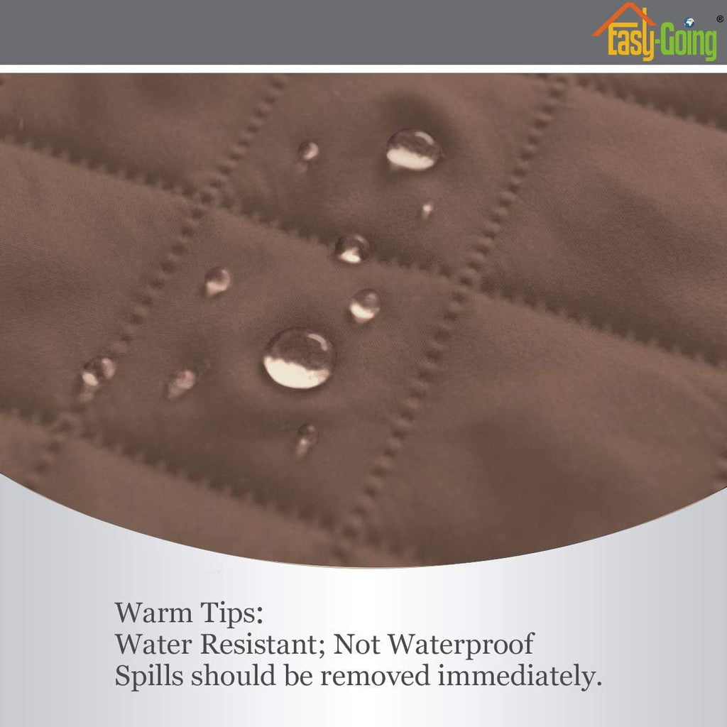 Easy-Going Chair Sofa Slipcover Reversible Sofa Cover Water Resistant Couch Cover Furniture Protector Cover with Elastic Straps for Pets Kids Children Dog Cat (Chair, Brown/Beige)