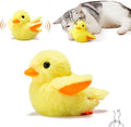 Potaroma Cat Toys Rechargeable Flapping Duck with SilverVine Catnip, Lifelike Quack Chirping, Touch Activated Kitten Kicker Plush Interactive Exercise Toys for All Breeds