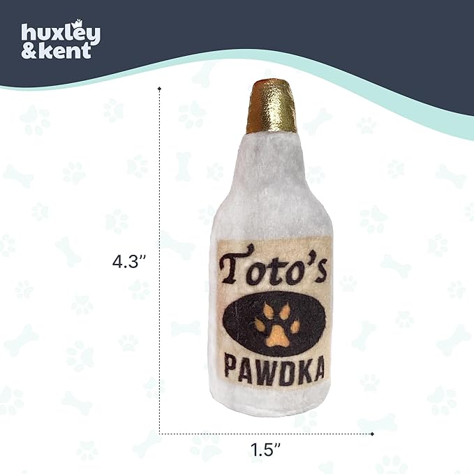 Huxley & Kent Plush Cat Toy - Interactive Catnip Toy for Cats & Kittens - Soft Kitty Toy with Crinkle & Catnip - Fun Indoor Play Toy - Toto's Pawdka