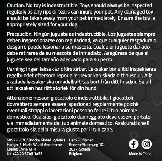 Playology Dog Toys | Dri-Tech Rope Toy Tug of War Rope for Aggressive Chewers | Jumbo Beef Scented Toy - Easy to Clean and Made from Non Toxic Materials