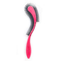 (Pink) Cat Brush is Designed for Comfort, Created for Results. This innovative grooming brush features multi contoured shapes that gently adapt to your cats body for a stress free grooming.