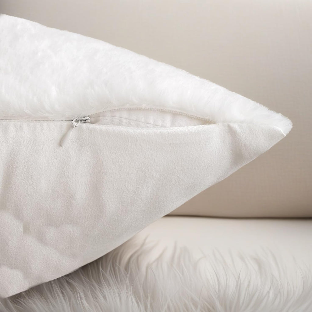 Christmas Embroidered Throw Pillow Cover - Soft Chenille Holiday Decorative Cushion for Xmas Tree Decor, Winter Home Decor, Cozy Living Room Bedroom Sofa (Reindeer, 20" x 20" (Pack of 2))