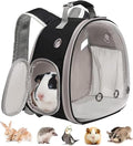 Guinea Pig Backpack, Space Capsule Bubble Window Small Animal Backpack for Guinea Pig, Bird Bunny Rabbit