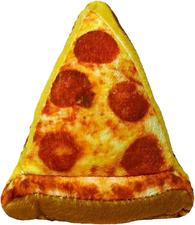 Huxley & Kent Plush Cat Toy - Interactive Catnip Toy for Cats & Kittens - Soft with Crinkle & Catnip - Fun Indoor Play - Pizza