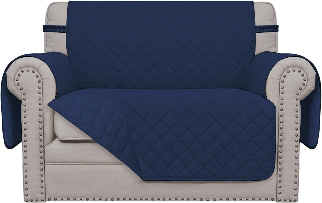 Easy-Going Oversized Chair Sofa Slipcover Reversible Sofa Cover Water Resistant Couch Cover Furniture Protector Cover with Elastic Straps for Pets Dog (Oversized Chair, Navy/Navy)