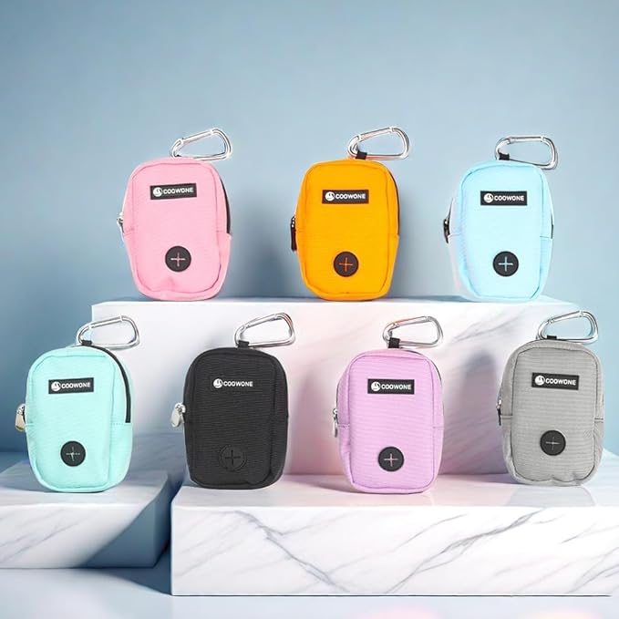 Dog Treat Pouch Dog Poop Bag Holder For Leashes, Pets Snack Container With Inner Mesh Bag, Puppy Supplies Perfect For Training And Walking - Hands Free Dog Waste Bag Dispenser -Dog Travel Accessories