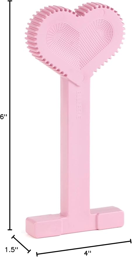 Bullibone Nylon Dog Chew Toy Nylon Bone - Improves Dental Hygiene, Easy to Grip Bottom, and Permeated with Flavor (Peppermint, Large - Single)