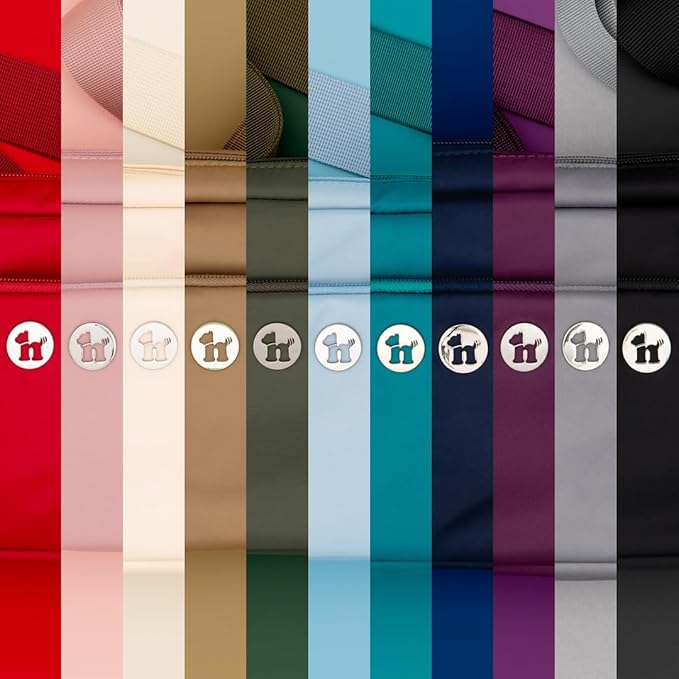 Puppington 3-in-1 Crossbody Dog Walking Bag & Treat Pouch with Matching Planet Safe Poop Bags & Built-In Dispenser - Zippered Pockets (Navy Blue)