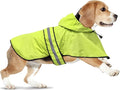 Dog Raincoat Hooded - Adjustable Lightweight Pet Slicker Poncho Rain Coat, Safety Reflective Dog Rain Jacket Raincoats with Leash Hole for Small, Medium, Large Dogs (Medium, Green)