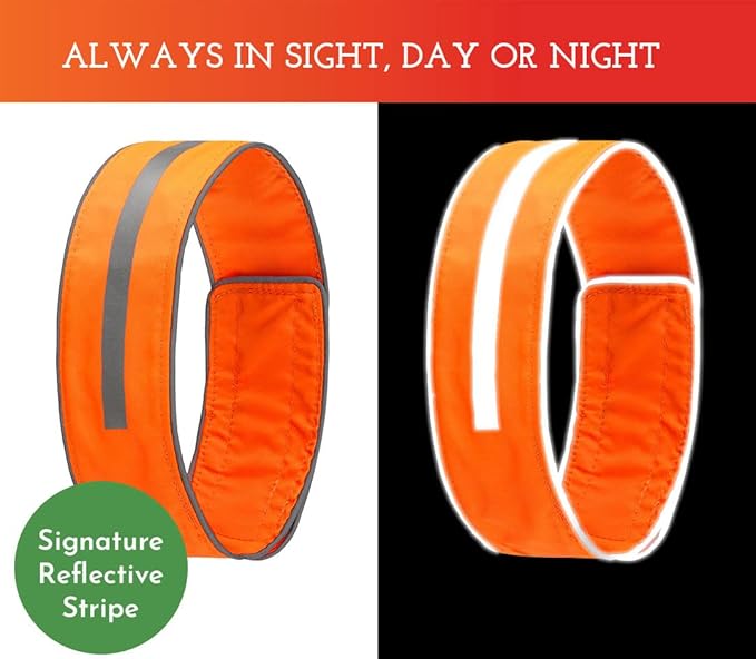 SPOT THE DOG! Reflective Dog Collar - Adjustable Pet Collars, Safe, Durable, Comfortable Dog Walking Accessories for Large Dog, Hunting Dog, Puppy, Lightweight Boy, Girl Dog Collars (Blaze Orange, XL)