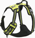 TRUE LOVE Adjustable No-Pull Dog Harness Reflective Pup Vest Harnesses Comfortable Control Brilliant Colors TLH5651(Neon Yellow,XL)